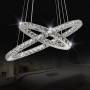 L2022 LED LUSTER  DUPLI PRSTEN KRISTAL 60W