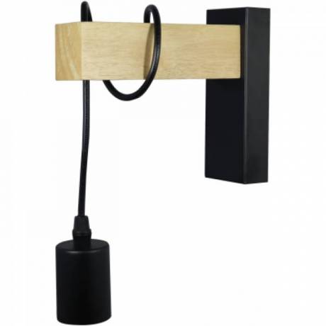 Zidna lampa Madeline ABWPL-MADW1crna-hrast