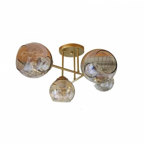 LM2369 LUster plafonjera 5xe27 gold