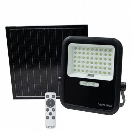 M452080-C4 300W 6500K crni IP65 solarni LED reflektor set ABS Mitea Lighting