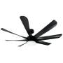 MV5015-C CRNI plafonski ventilator 50W sa svetlom LED CCT 20W fi152cm sa daljinskim upravljačem Mitea Lighting