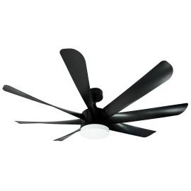 MV5015-C CRNI plafonski ventilator 50W sa svetlom LED CCT 20W fi152cm sa daljinskim upravljačem Mitea Lighting
